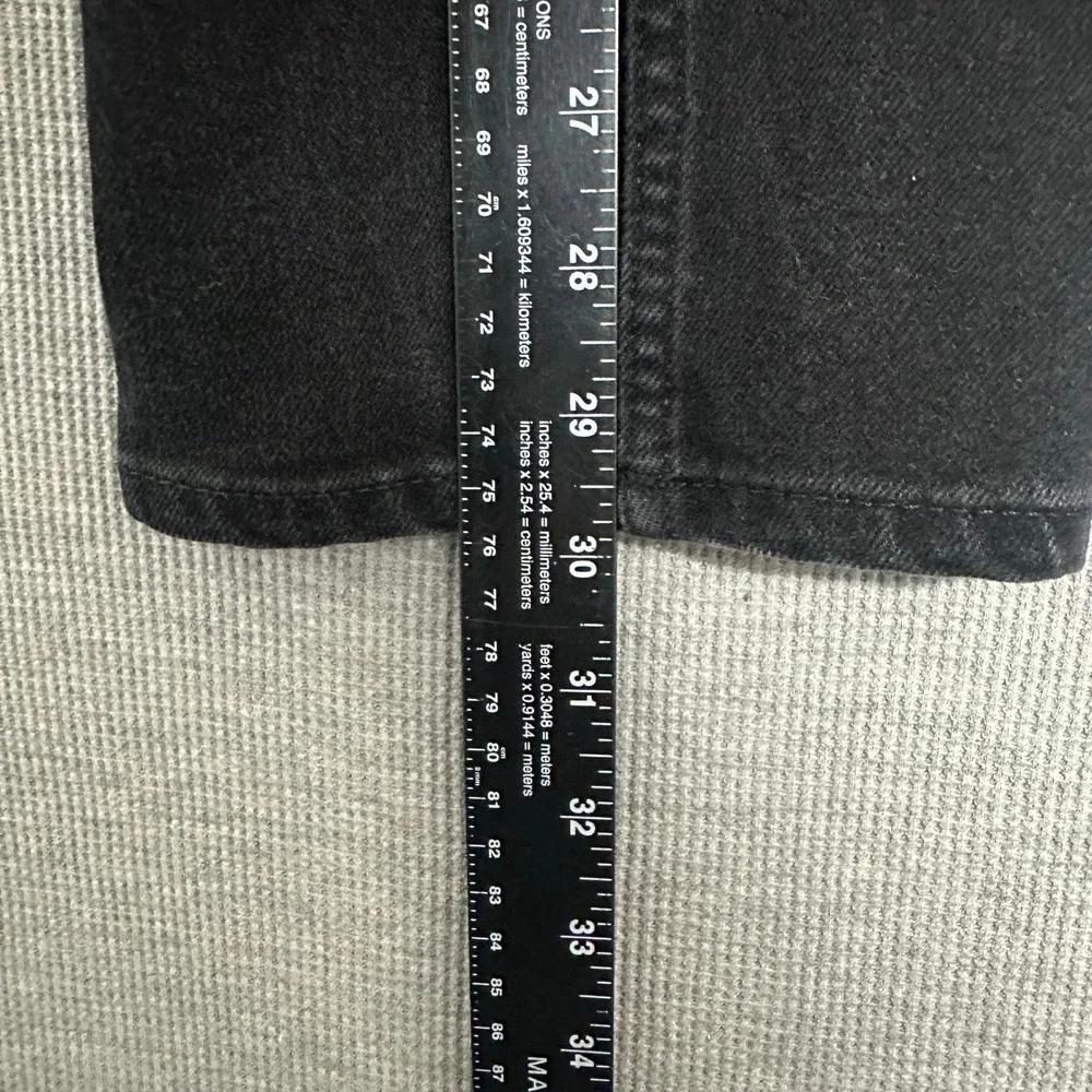 Everlane Uniform Relaxed‎ Straight Fit Denim Jeans Black Mens Size 33x30